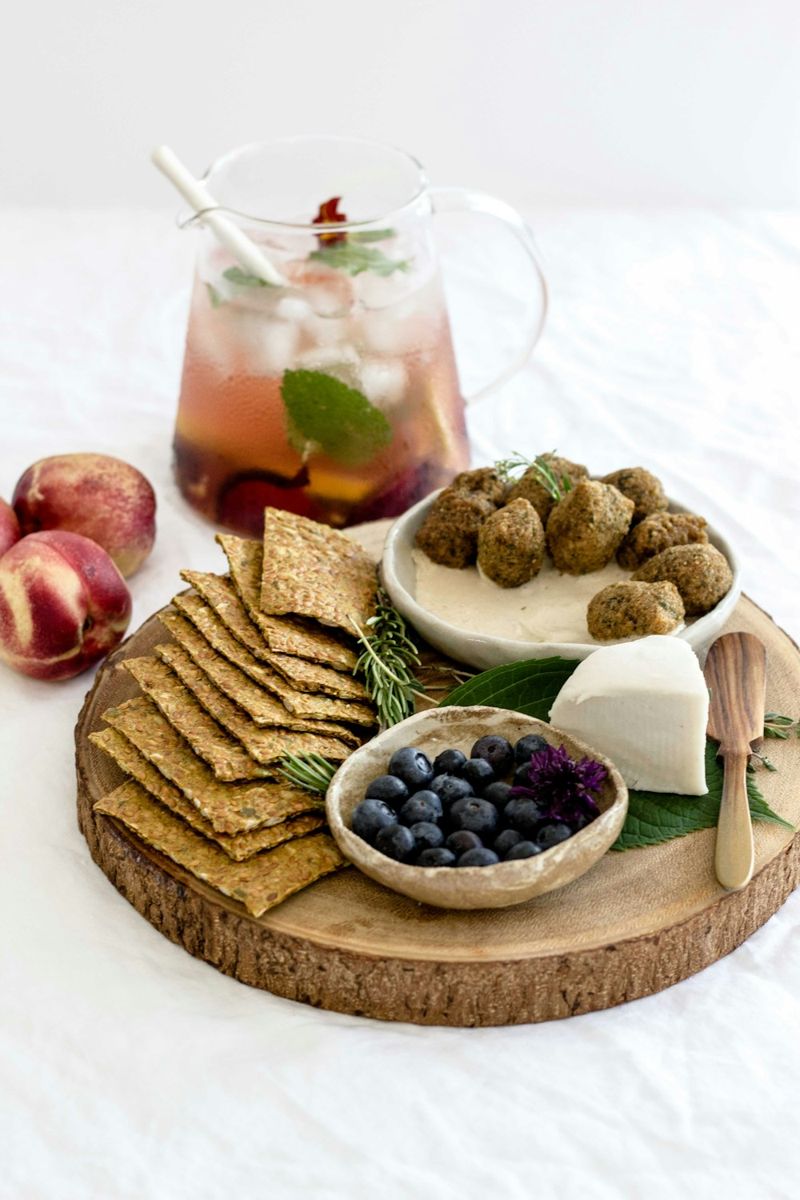 Rustic snack platter