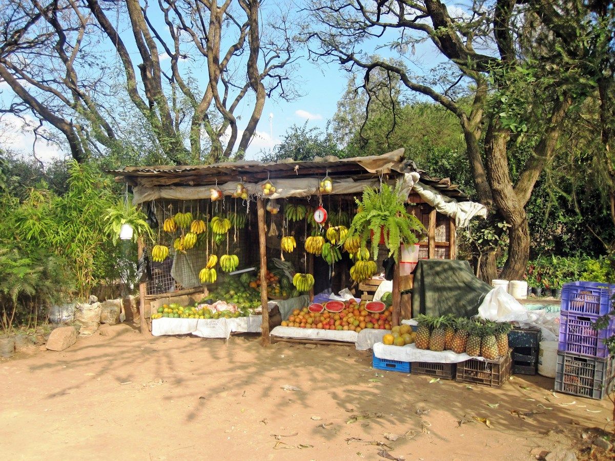 Rural fruit stand in Nairobi